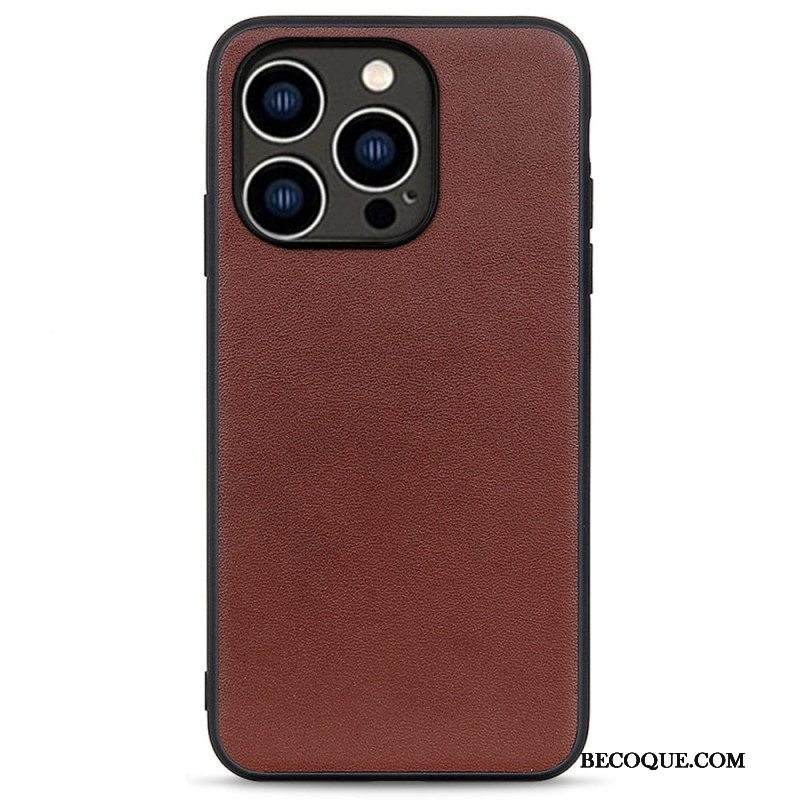 Kuori iPhone 14 Pro Aitoa Nahkaa