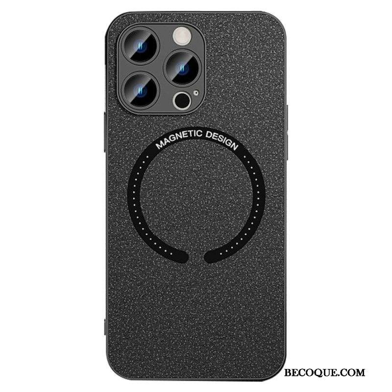 Kuori iPhone 14 Pro Keinonahkainen Magsafe-yhteensopiva