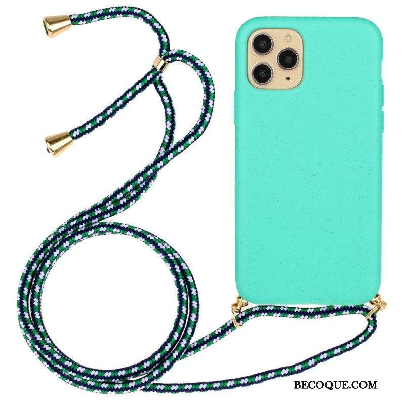 Kuori iPhone 14 Pro Kiristysnyörillä Vehnän Olkinauha