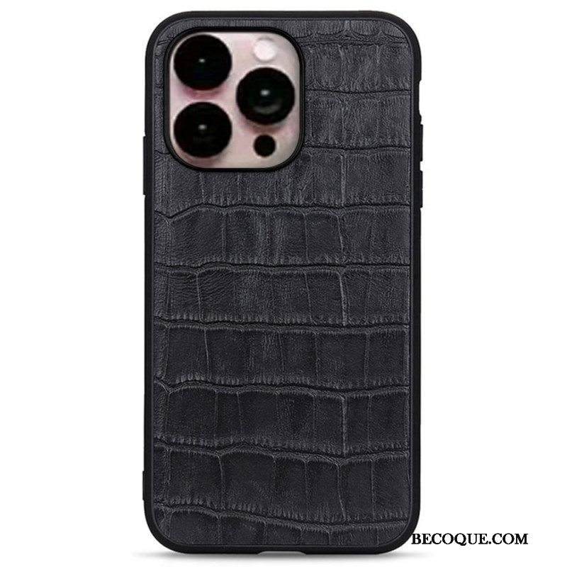 Kuori iPhone 14 Pro Max Aitoa Krokotiilityylistä Nahkaa