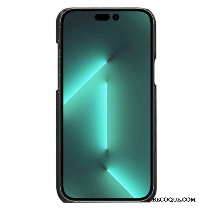 Kuori iPhone 14 Pro Nahkaefekti