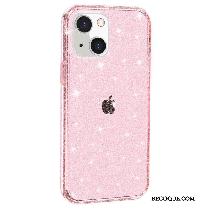 Kuori iPhone 15 Läpinäkyvä Glitter