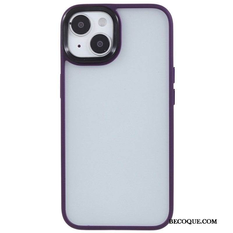 Kuori iPhone 15 Plus Akryyliselkä Ja Silikonireunat