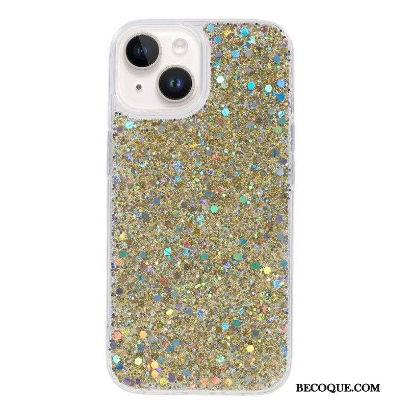 Kuori iPhone 15 Plus Glitteriä