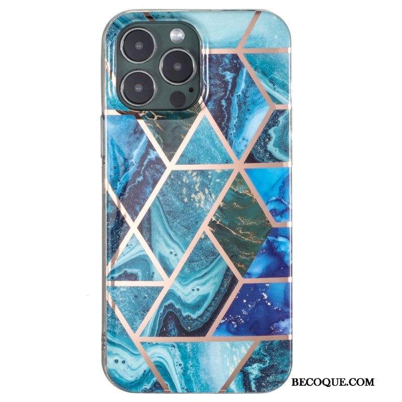 Kuori iPhone 15 Pro Max Geometrinen Marmori