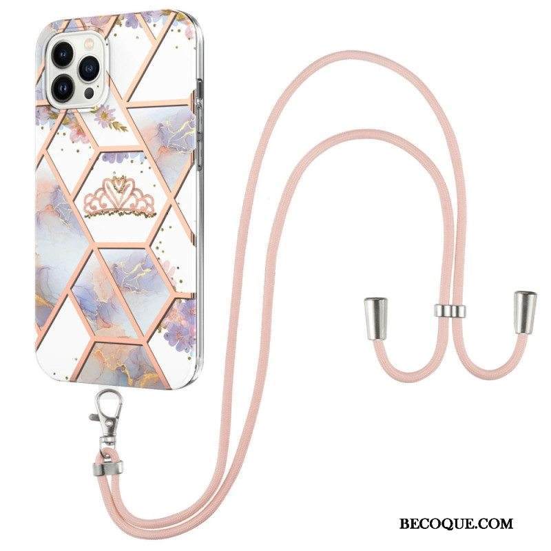 Kuori iPhone 15 Pro Max Kiristysnyörillä Kukkanauhalla