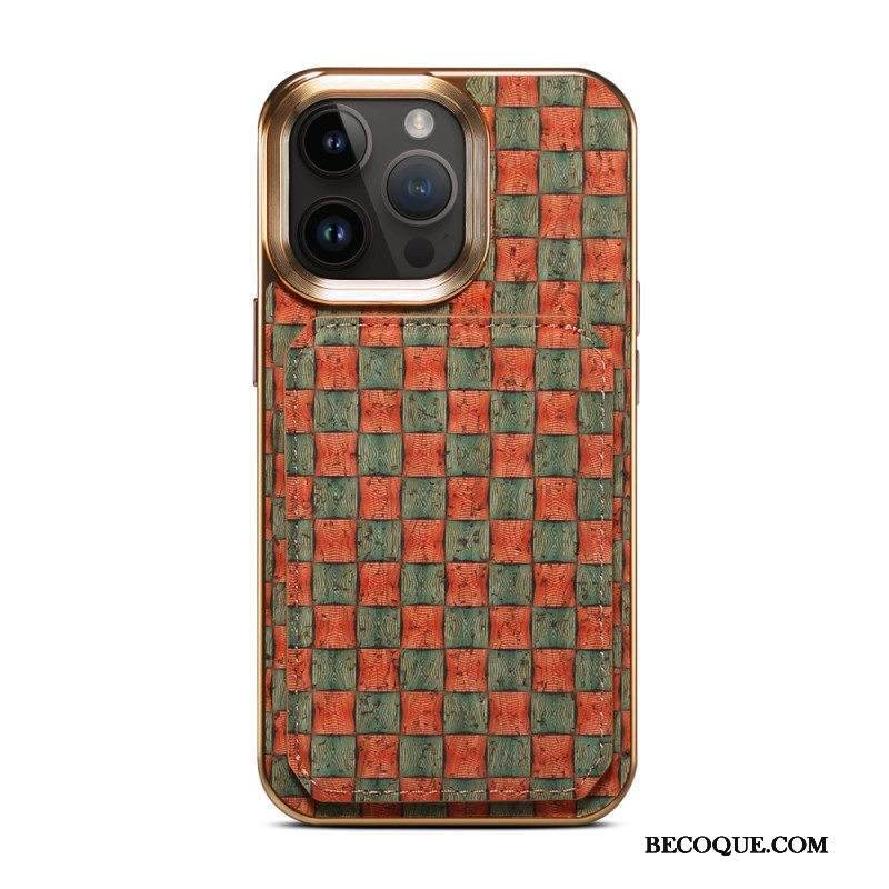 Kuori iPhone 15 Pro Max Vintage Holder -korttikotelo