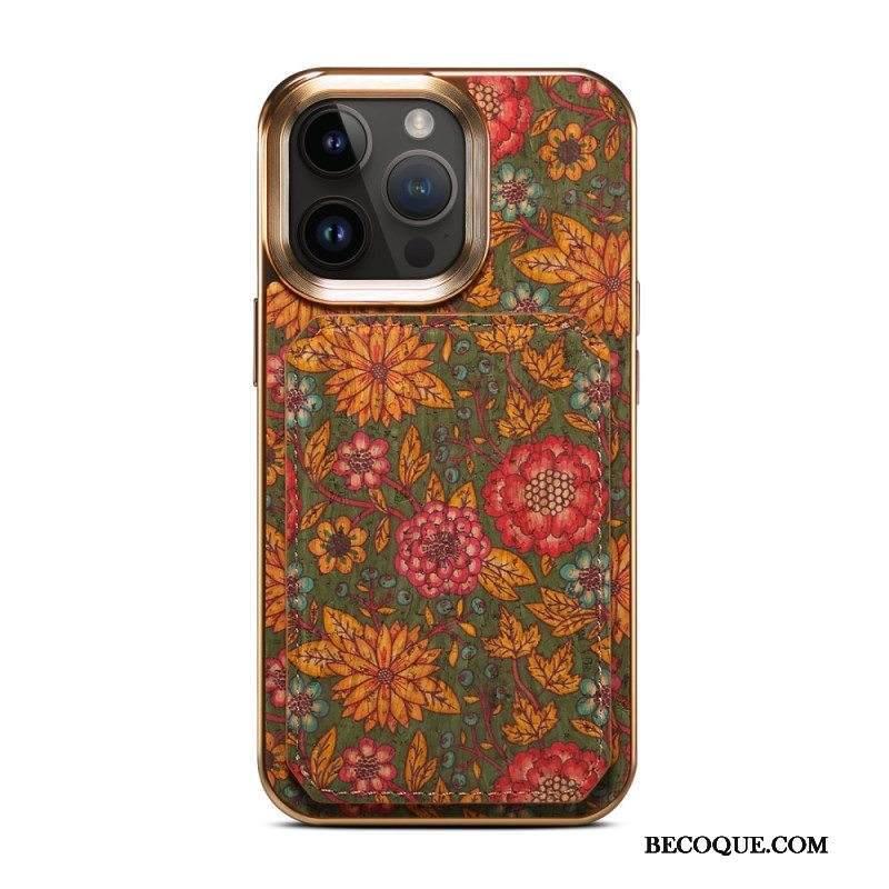 Kuori iPhone 15 Pro Max Vintage Holder -korttikotelo