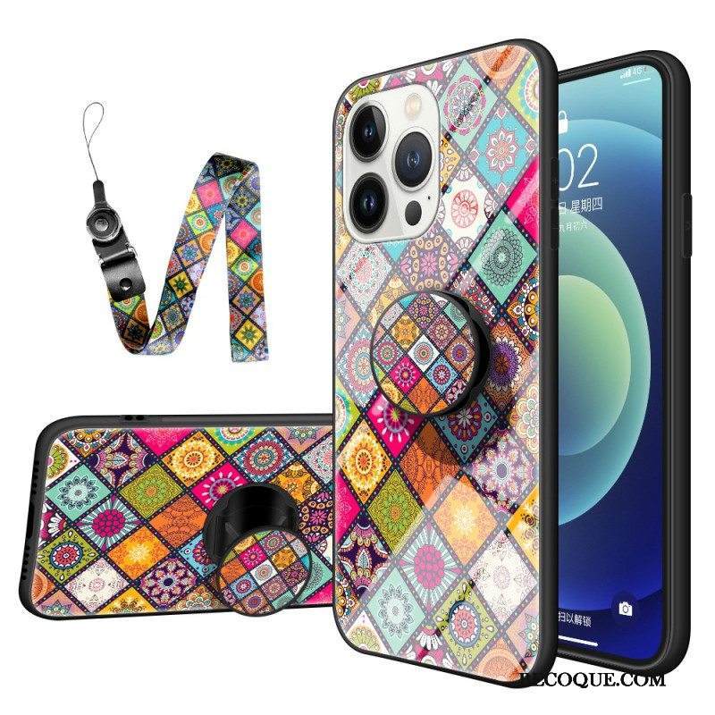 Kuori iPhone 15 Pro Patchwork