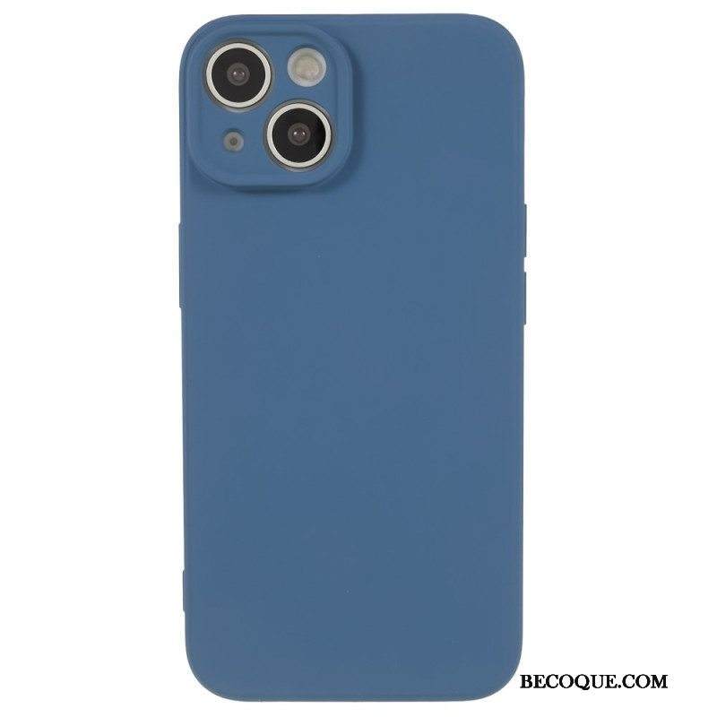 Kuori iPhone 15 Silikoni Ja Mikrokuitu