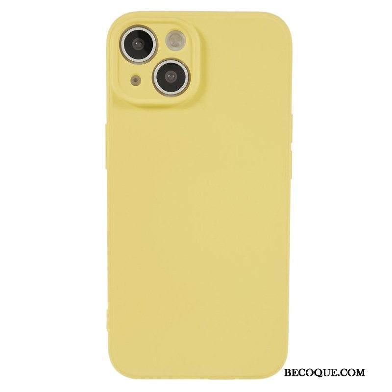 Kuori iPhone 15 Silikoni Ja Mikrokuitu