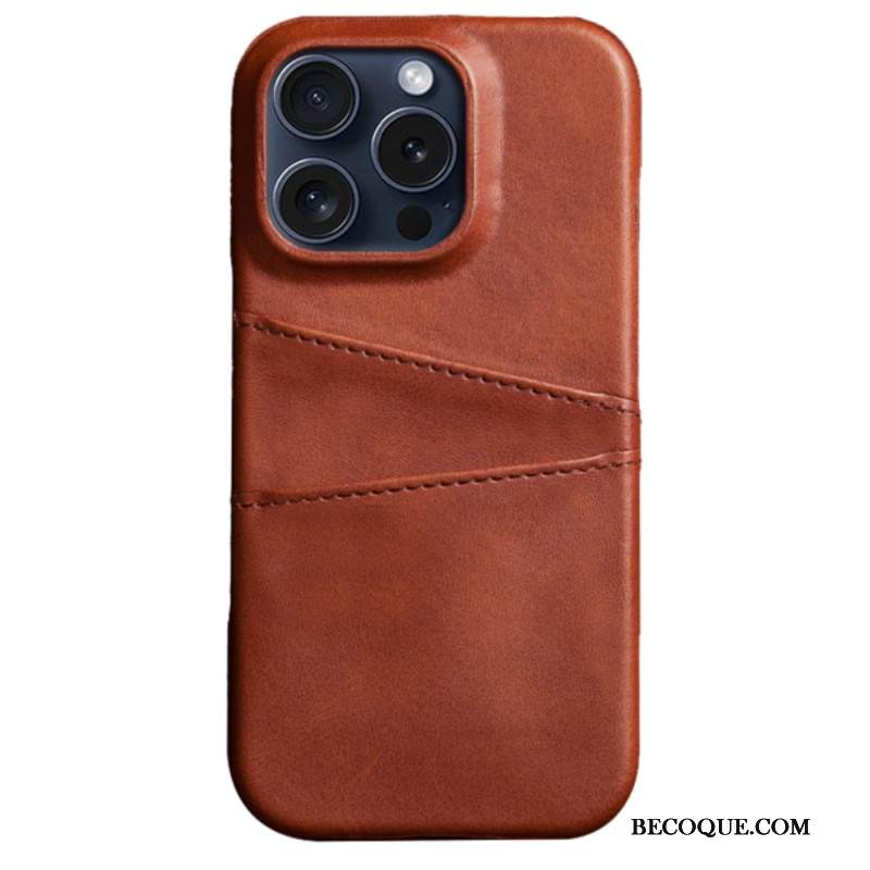 Kuori iPhone 16 Pro Kaksinkertainen Korttikotelo