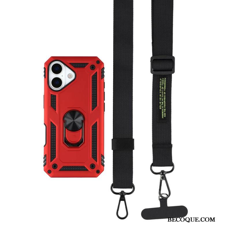 Kuori iPhone 17 Armeijatason Suojaus Olkahihnalla Suojakuori