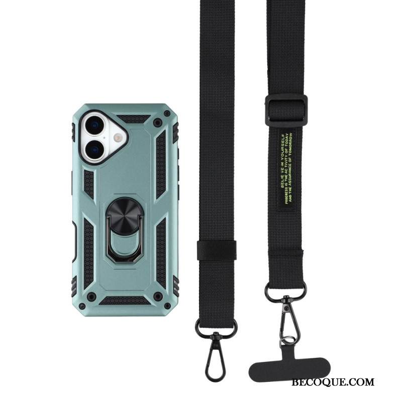 Kuori iPhone 17 Armeijatason Suojaus Olkahihnalla Suojakuori