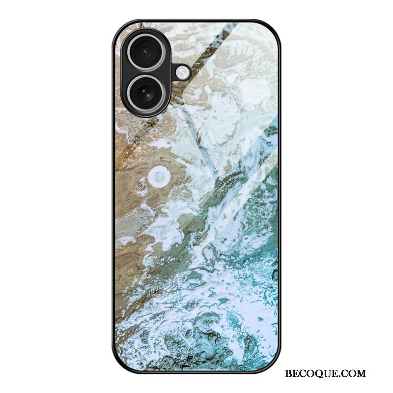 Kuori iPhone 17 Karkaistusta Lasista Valmistettu Marmorikuvio