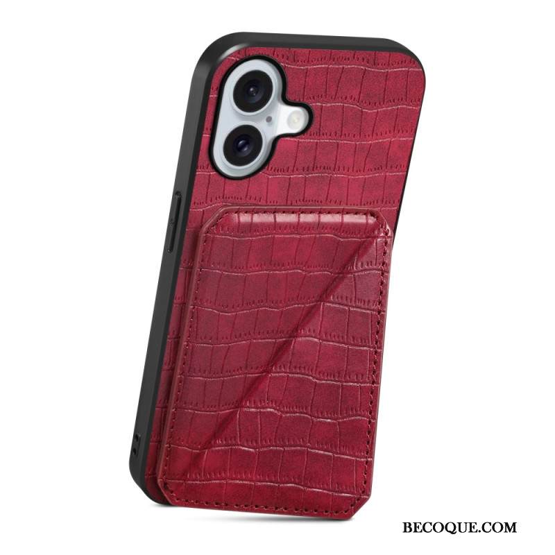 Kuori iPhone 17 Krokotiilikuvioinen Korttikotelo