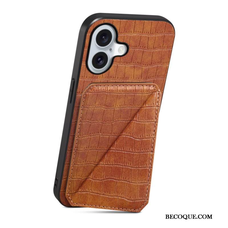 Kuori iPhone 17 Krokotiilikuvioinen Korttikotelo