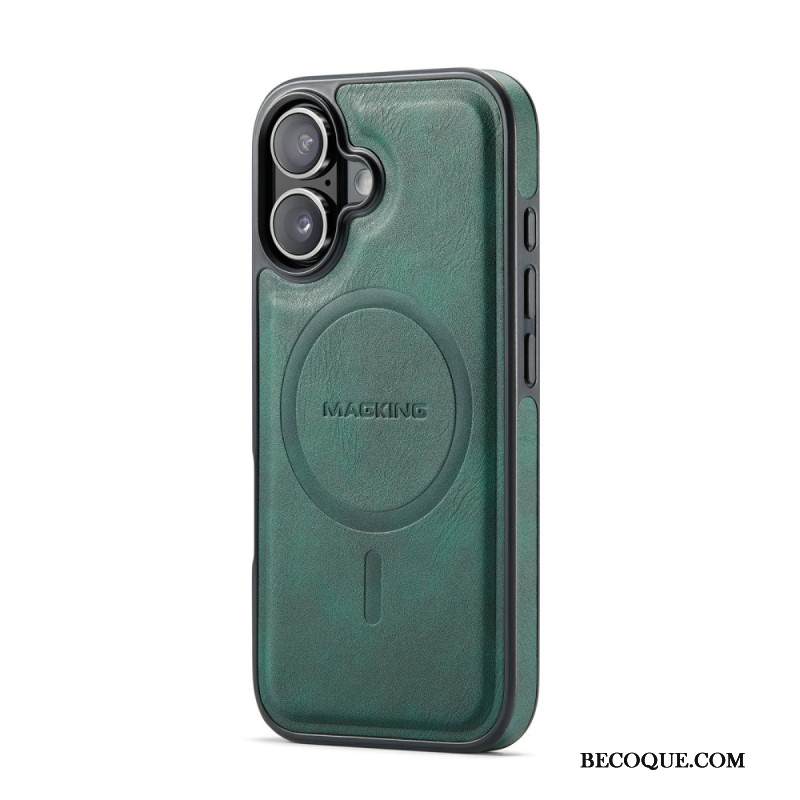 Kuori iPhone 17 Magsafe-yhteensopiva Premium Leather Effectin Kanssa