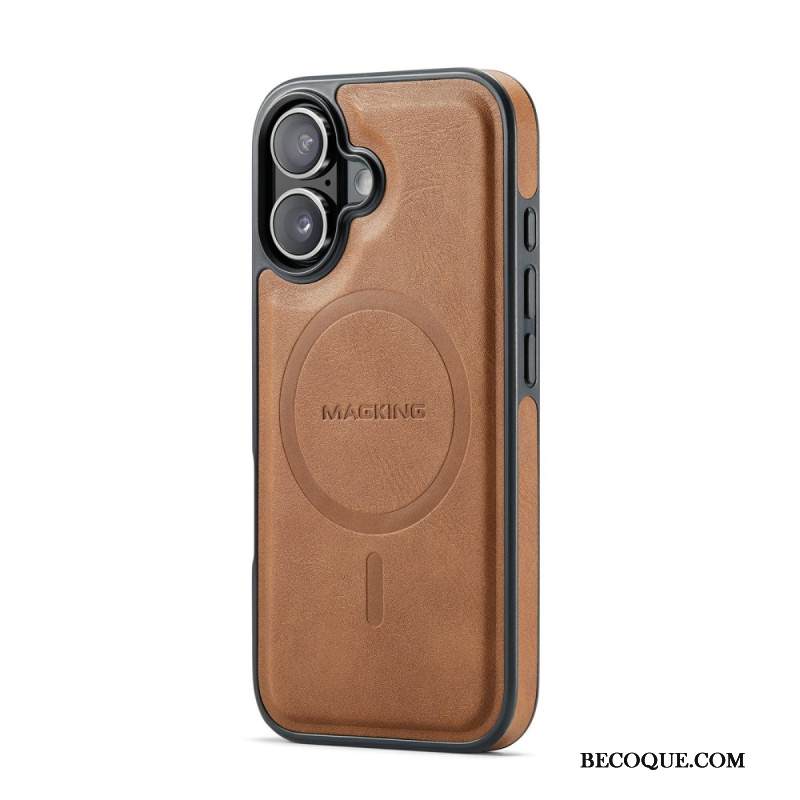 Kuori iPhone 17 Magsafe-yhteensopiva Premium Leather Effectin Kanssa