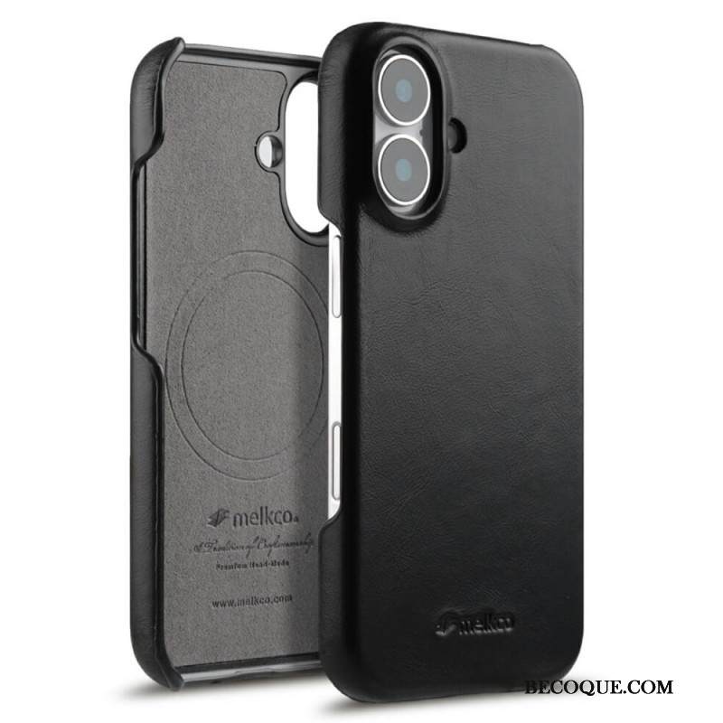 Kuori iPhone 17 Magsafe-yhteensopiva Vahattu Nahka