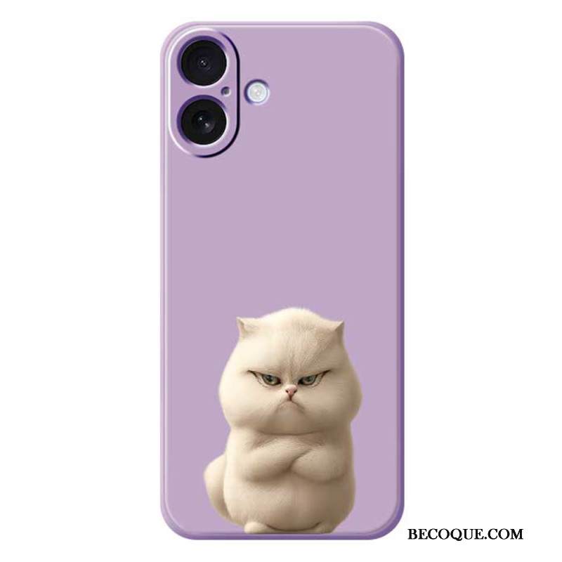 Kuori iPhone 17 Nestemäinen Silikoni Angry Cat