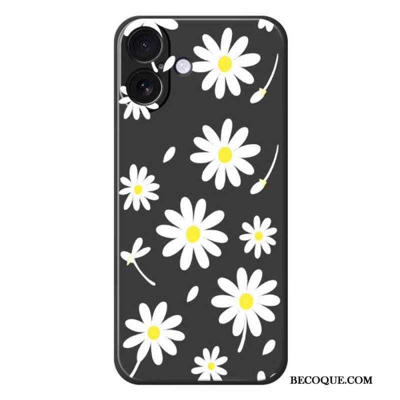 Kuori iPhone 17 Nestemäisestä Silikonista Valmistetut Päivänkakkarat Suojakuori