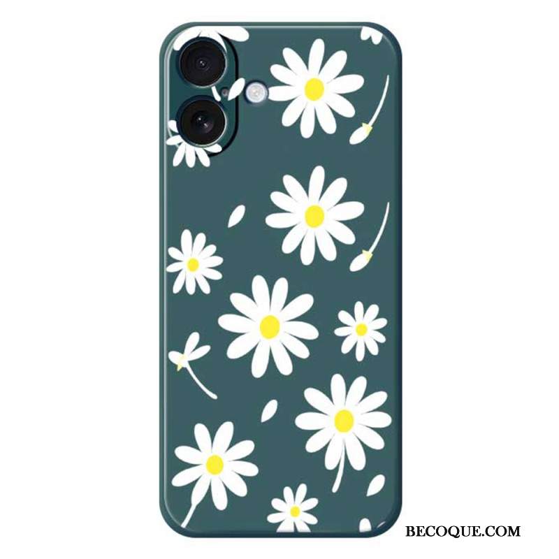 Kuori iPhone 17 Nestemäisestä Silikonista Valmistetut Päivänkakkarat Suojakuori