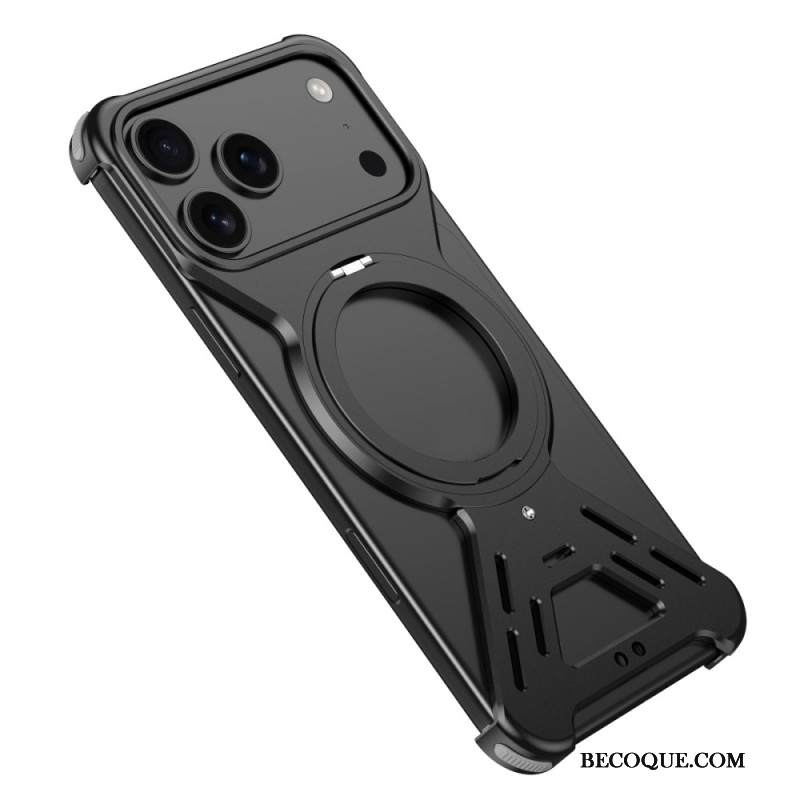 Kuori iPhone 17 Pro Magsafe-puskuri Pyörivällä Jalustalla Suojakuori