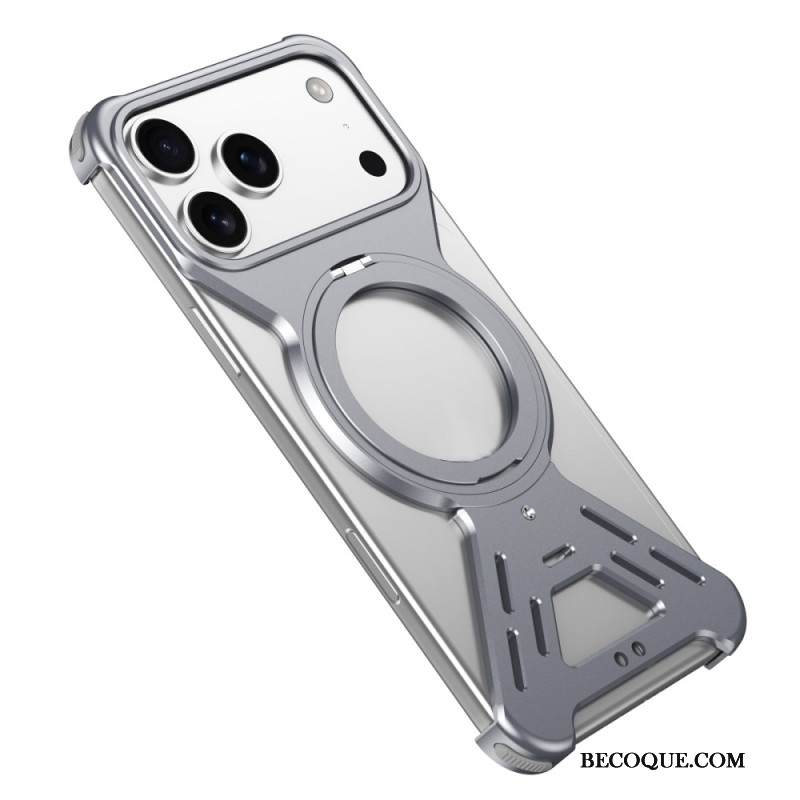 Kuori iPhone 17 Pro Magsafe-puskuri Pyörivällä Jalustalla Suojakuori