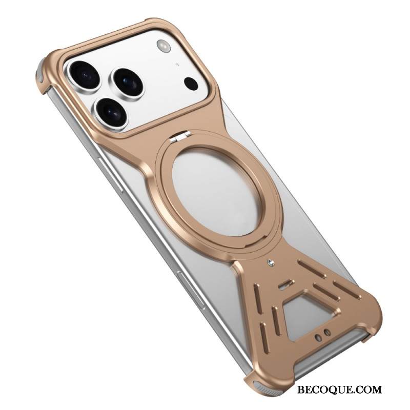 Kuori iPhone 17 Pro Magsafe-puskuri Pyörivällä Jalustalla Suojakuori