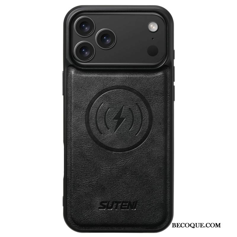 Kuori iPhone 17 Pro Magsafe-yhteensopiva Vintage-nahkaefekti