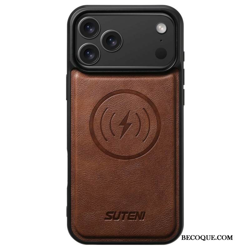 Kuori iPhone 17 Pro Magsafe-yhteensopiva Vintage-nahkaefekti