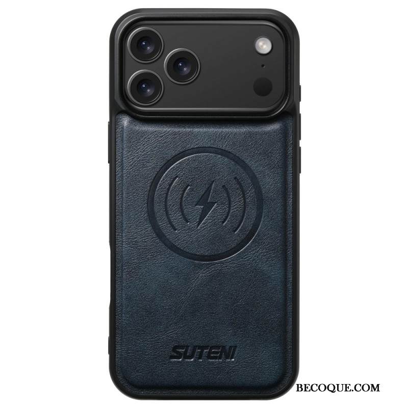 Kuori iPhone 17 Pro Magsafe-yhteensopiva Vintage-nahkaefekti