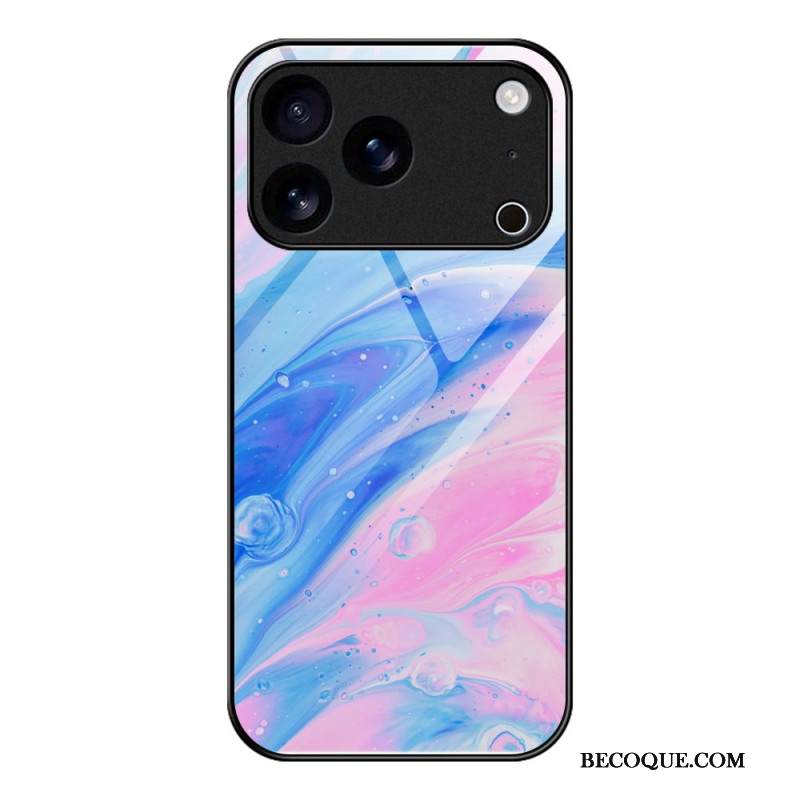 Kuori iPhone 17 Pro Marmorikuvioinen Lasi Suojakuori