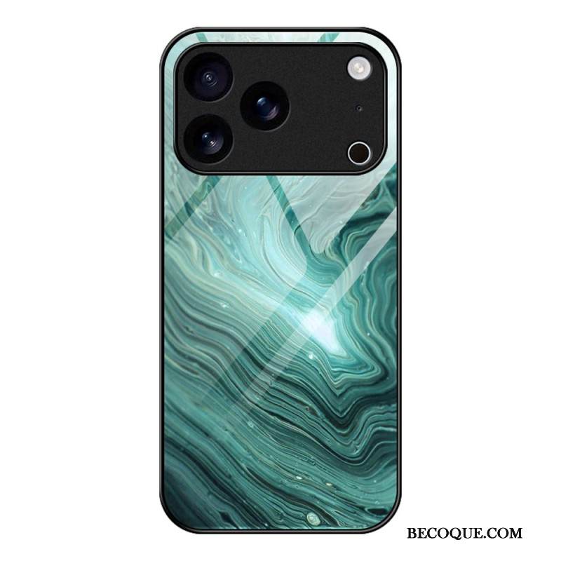 Kuori iPhone 17 Pro Max Karkaistusta Lasista Valmistettu Marmori