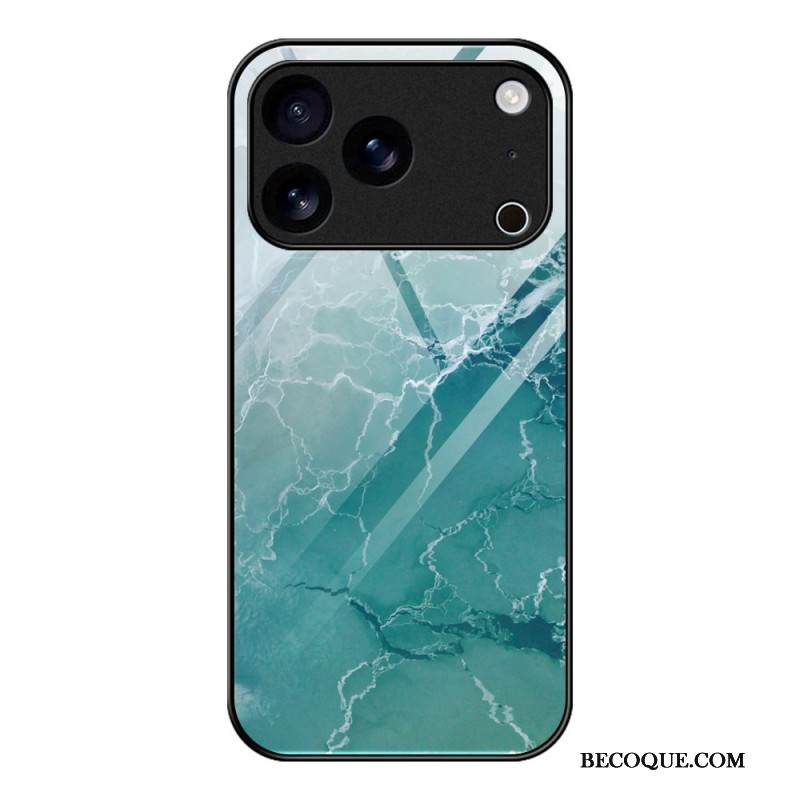 Kuori iPhone 17 Pro Max Karkaistusta Lasista Valmistettu Marmori