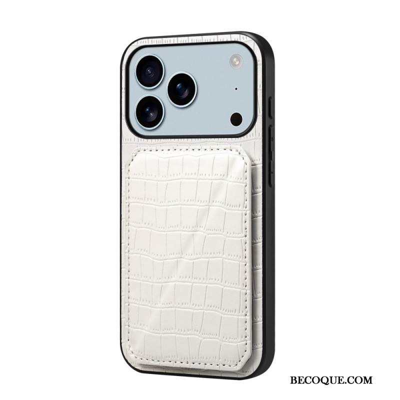 Kuori iPhone 17 Pro Max Krokotiilikuvioinen Korttikotelo