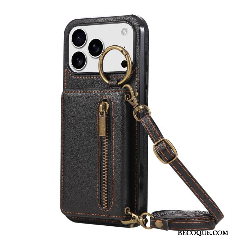 Kuori iPhone 17 Pro Max Lompakko Ja Olkahihna