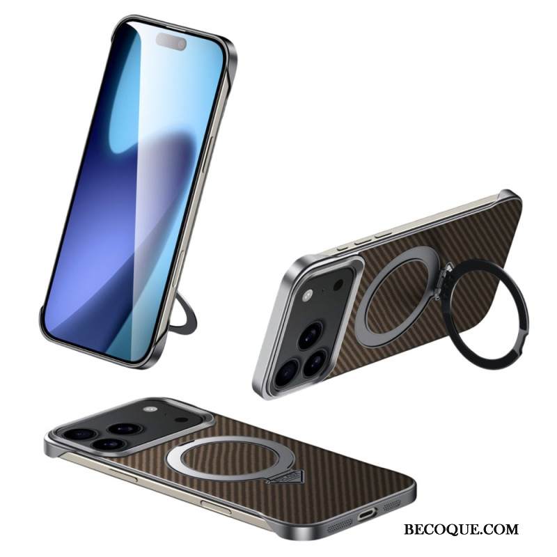 Kuori iPhone 17 Pro Max Magsafe-hiilikuiturengaskiinnitys