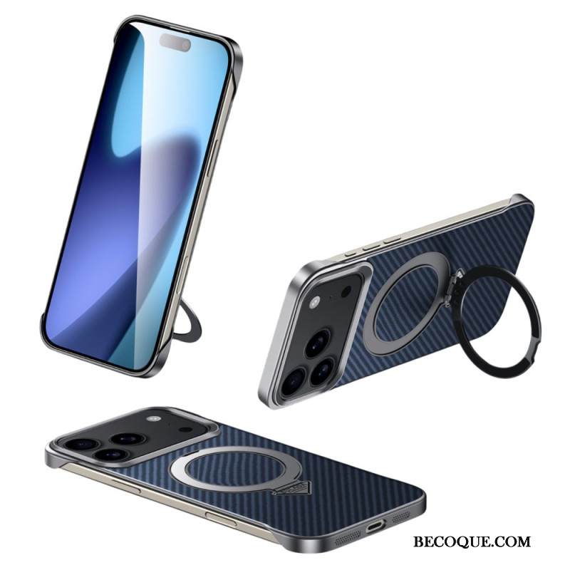 Kuori iPhone 17 Pro Max Magsafe-hiilikuiturengaskiinnitys