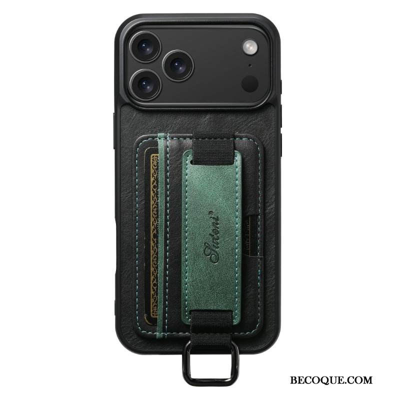 Kuori iPhone 17 Pro Max Suteni Korttikotelo Ja Hihna Suojakuori