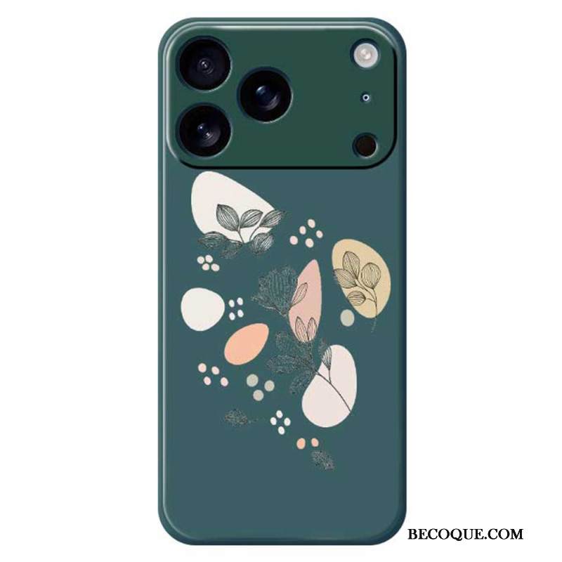 Kuori iPhone 17 Pro Nestemäisestä Silikonista Tehdyt Luonnoslehdet Suojakuori