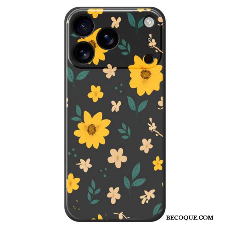 Kuori iPhone 17 Pro Nestemäisestä Silikonista Tehdyt Päivänkakkarat Suojakuori