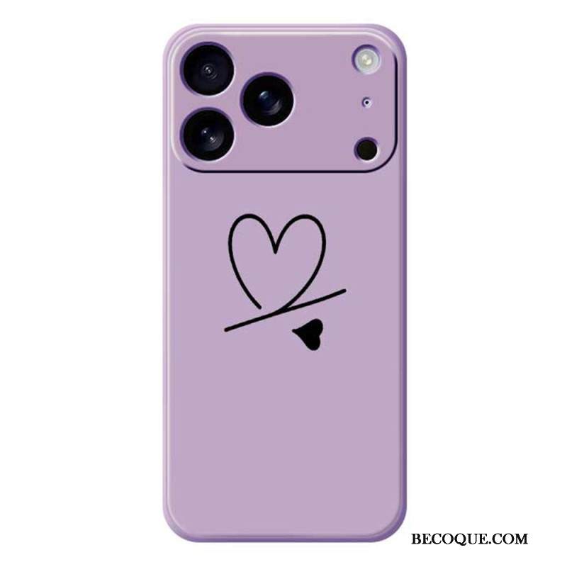 Kuori iPhone 17 Pro Nestemäisestä Silikonista Tehdyt Sydämet