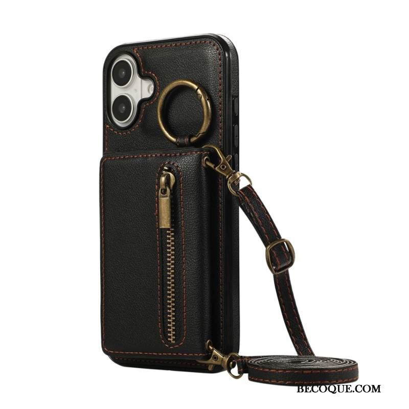 Kuori iPhone 17 Vetoketjullinen Lompakko