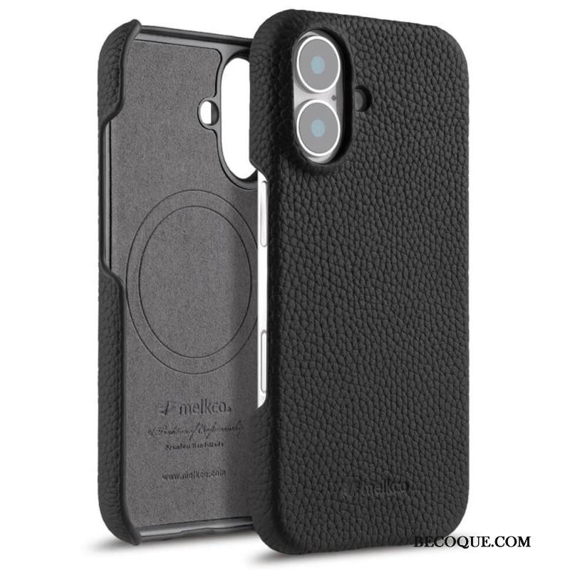 Kuori iPhone 17 Yhteensopiva Magsafe Leather And Microfiber -kotelon Kanssa