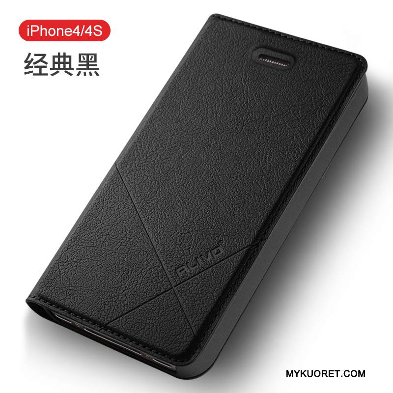 Kuori iPhone 4/4s Kuoret Murtumaton Punainen, Kotelo iPhone 4/4s Nahka Puhelimen Kuoret