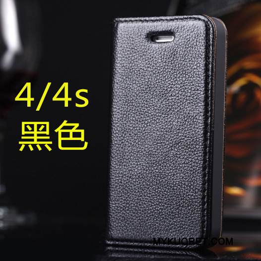 Kuori iPhone 4/4s Kuoret Ohut Lehmä, Kotelo iPhone 4/4s Nahka Puhelimen Kuoret