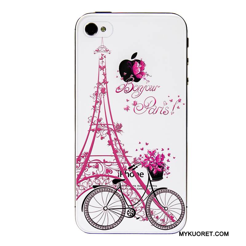 Kuori iPhone 4/4s Laukut Puhelimen Kuoret Läpinäkyvä, Kotelo iPhone 4/4s Sarjakuva Vihreä