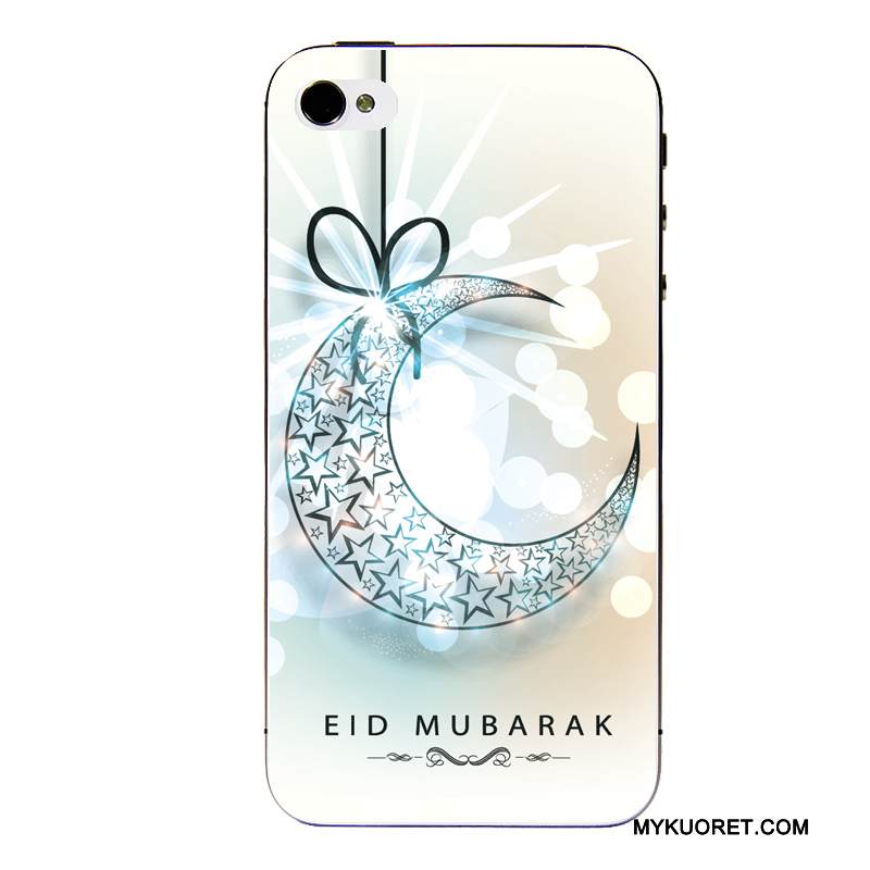 Kuori iPhone 4/4s Laukut Puhelimen Kuoret Läpinäkyvä, Kotelo iPhone 4/4s Sarjakuva Vihreä